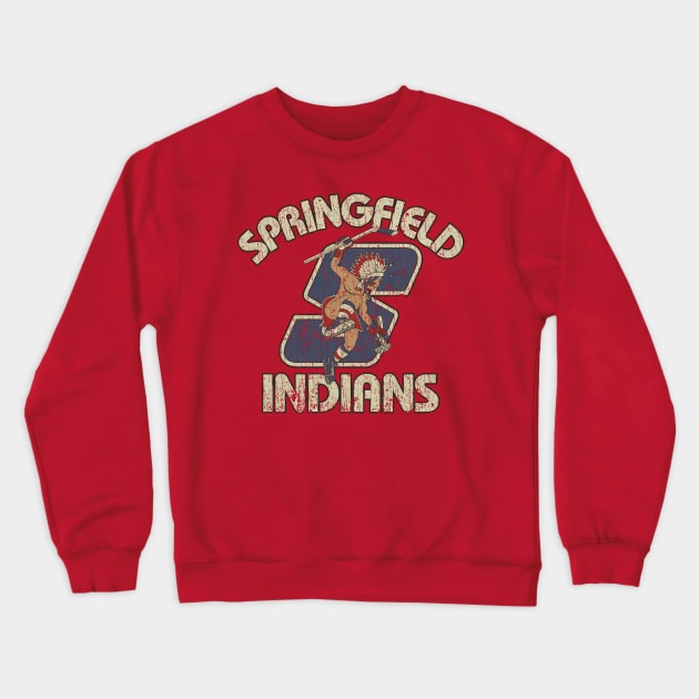 Springfield Indians Hockey 1974 Crewneck Sweatshirt by JCD666